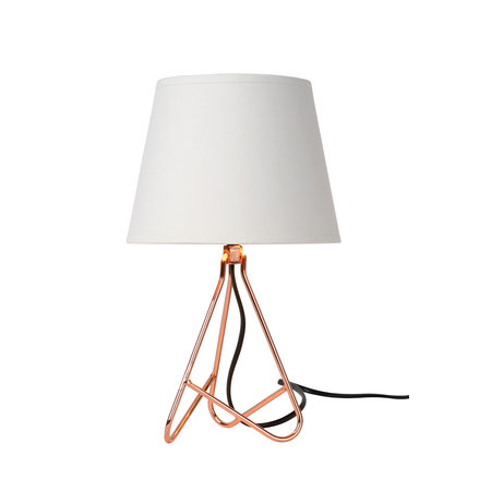 GITTA Lampe de table E14 H30cm Cuivre Rouge
