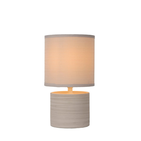 GREASBY Lampe de Table E14 H26cm Crème