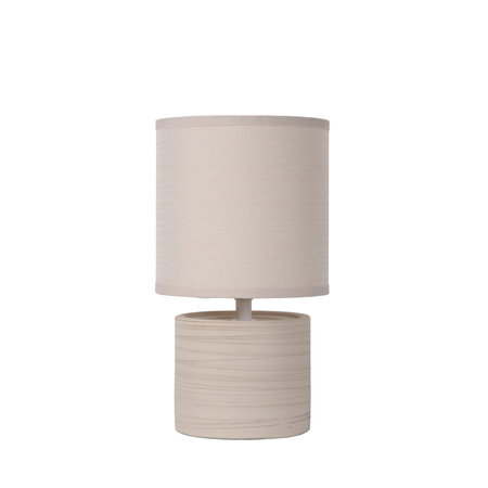 GREASBY Lampe de Table E14 H26cm Crème