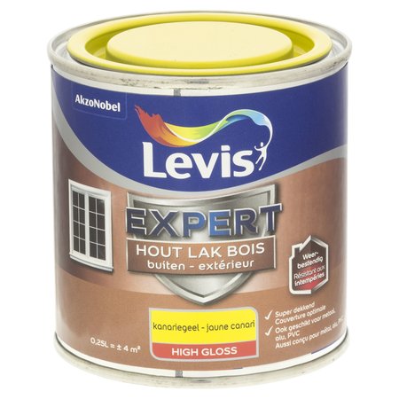 LEVIS EXPERT LAK EXTÉRIEUR HIGH GLOSS 0,25L JAUNE CANARI 4659