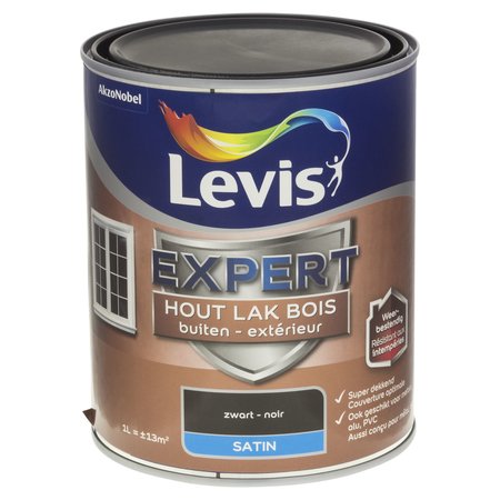 LEVIS EXPERT LAK EXTÉRIEUR SATIN 1L NOIR 7900