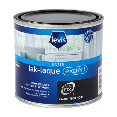 LEVIS EXPERT LAK BUITEN SATIN 0,5L ZWART 7900