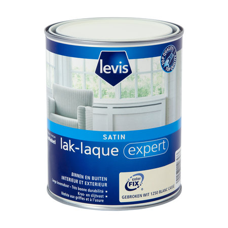 LEVIS EXPERT LAK EXTÉRIEUR SATIN 0,5L BLANC CASSE 1250