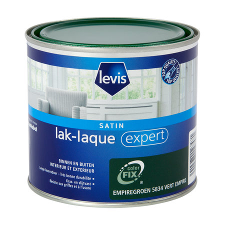 LEVIS EXPERT LAK BUITEN SATIN 0,5L EMPIREGROEN 5834