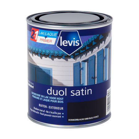 LEVIS DUOL HOUT BUITEN SATIN 0,75L DONKERBLAUW 6989