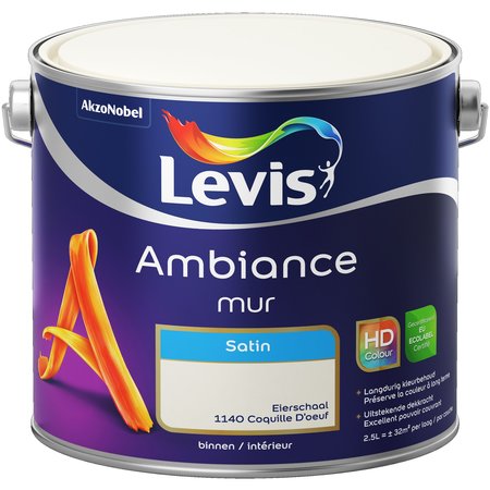 LEVIS AMBIANCE MUR SATIN 2,5L COQUILLE D'OEUF 1140