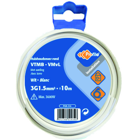 VTMB 3G1.5 BLANC 10M