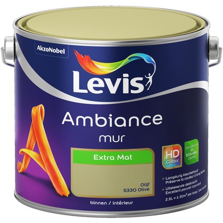 LEVIS AMBIANCE MUR EXTRA MAT 2,5L OLIVE 5330