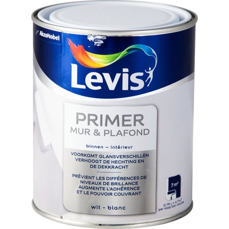 LEVIS PRIMER MUR & PLAFOND 0,75L WIT