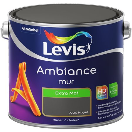 LEVIS AMBIANCE MUR EXTRA MAT 2,5L MAGMA 7700
