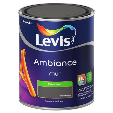 LEVIS AMBIANCE MUR EXTRA MAT 1L MAGMA 7700