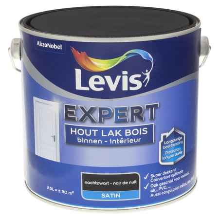 LEVIS EXPERT LAK INTÉRIEUR SATIN 2,5L NOIR DE NUIT 7899