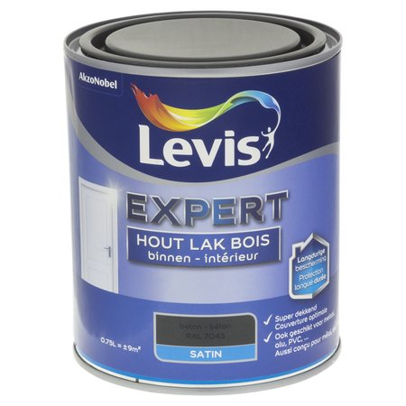 LEVIS EXPERT LAK BINNEN SATIN 0,75L BETON 7820