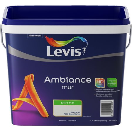 LEVIS AMBIANCE MUR EXTRA MAT 5L MARMERWIT 7102