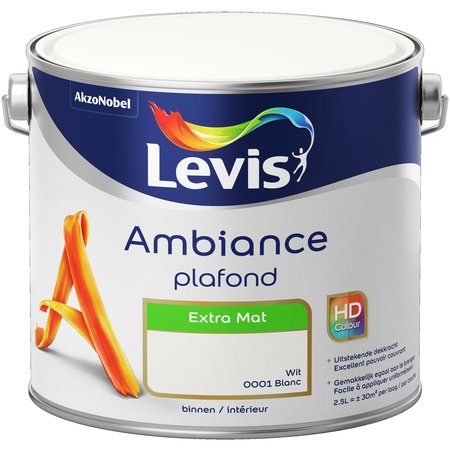 LEVIS AMBIANCE PLAFOND 2,5L BLANC 0001