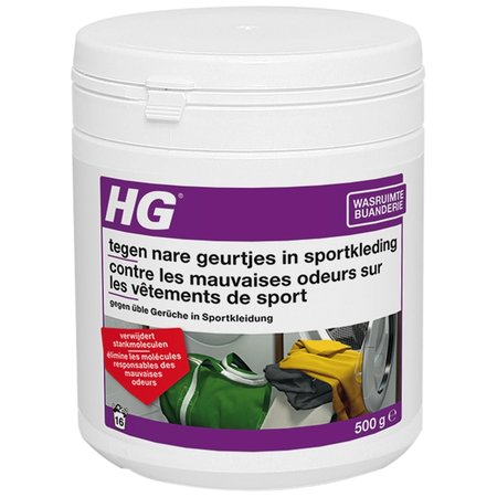 HG additif pour lessive anti-odeurs vêtements de sport
