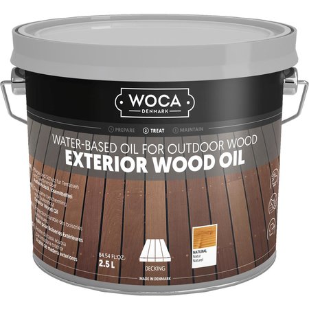 WOCA EXTERIOR OIL EXCLUSIVE - NATUREL - 2.5 LITRES