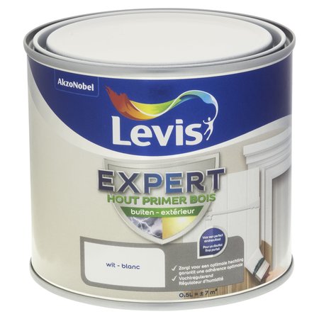 LEVIS EXPERT LAK PRIMER BUITEN 0,5L WIT 0001