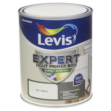 LEVIS EXPERT LAK PRIMER BUITEN 1L WIT 0001
