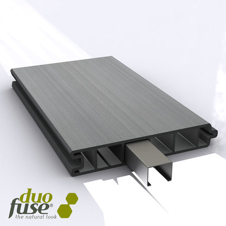 COMP DUOFUSE TD&GRO PLANK 27X150MM 1.8M STONE GREY