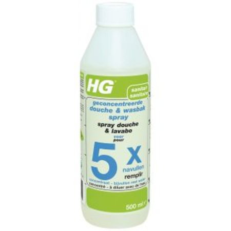 HG douche- en wasbakspray navul 5x