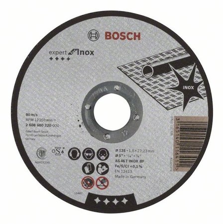 BOSCH X-LOCK INOX 125X1.5 PLAT
