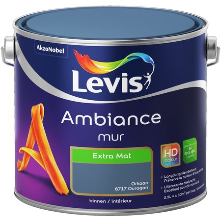 LEVIS AMBIANCE MUR EXTRA MAT 2,5L ORKAAN 6717