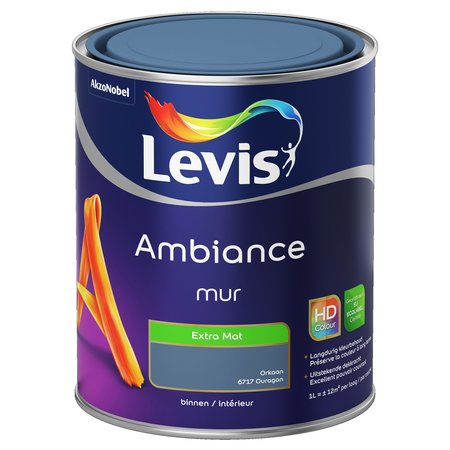 LEVIS AMBIANCE MUR EXTRA MAT 1L ORKAAN 6717