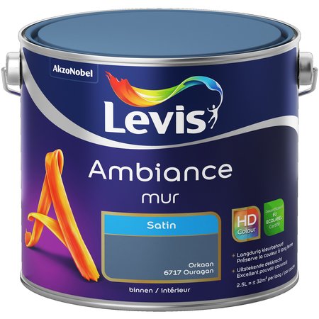 LEVIS AMBIANCE MUR SATIN 2,5L OURAGAN 6717