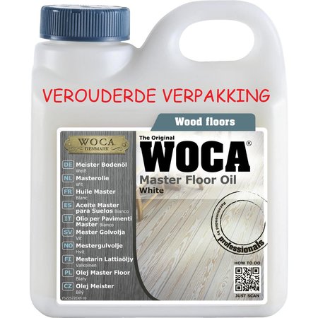 WOCA MASTER FLOOR OIL - VOC FREE - WIT (7%) - 1 LITER