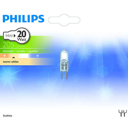PHILIPS LAMP ECOHALO CAPS 14W G4 12V CL 1BC/10