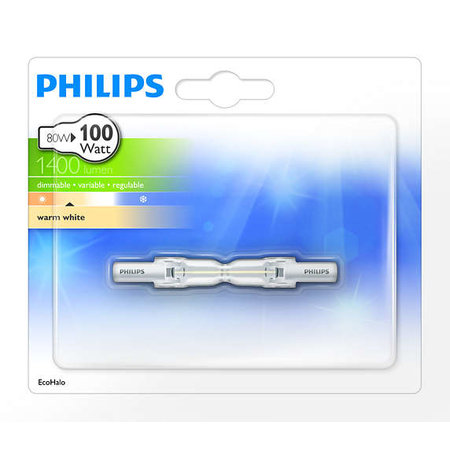 PHILIPS LAMP ECOHALO 78MM 2Y 80W R7S 230V 1BC/10