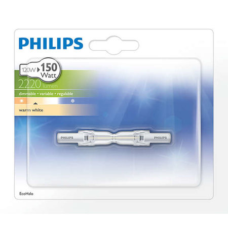 PHILIPS LAMP ECOHALO 78MM 2Y 120W R7S 230V 1BC/10