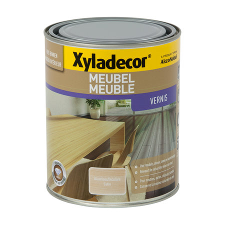 XYLADECOR VERNIS MEUBLE SATIN INCOLORE 1L