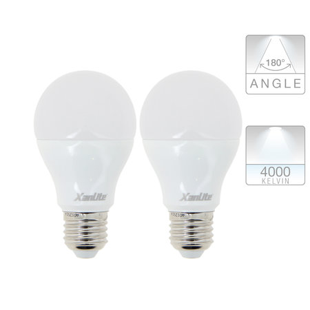 2-PACK LAMPEN A60  1055 LM (=75W) E27 / 180° / 4000K