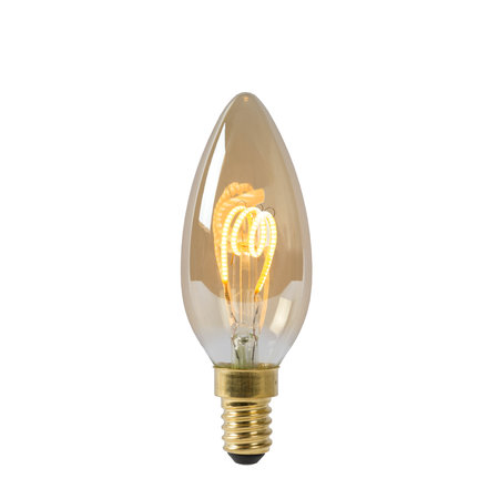 Lamp LED C35 E14  3W 115M 2200K Dimmable Ambre