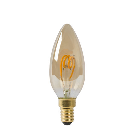Lamp LED C35 E14  3W 115M 2200K Dimmable Ambre