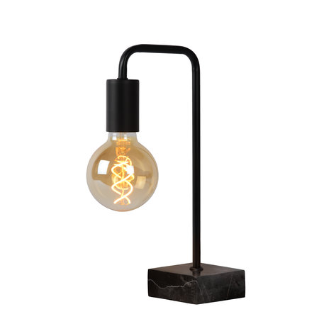 LORIN Lampe de table E27 10/19.3/35cm Noir