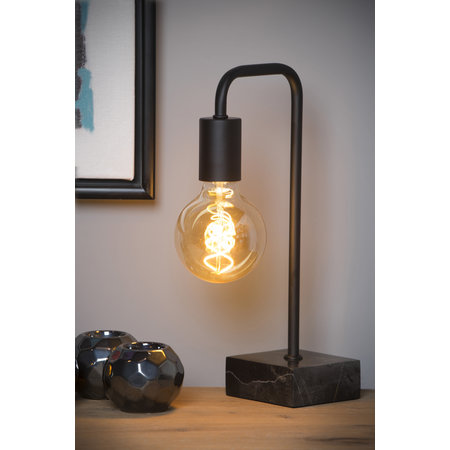 LORIN Lampe de table E27 10/19.3/35cm Noir