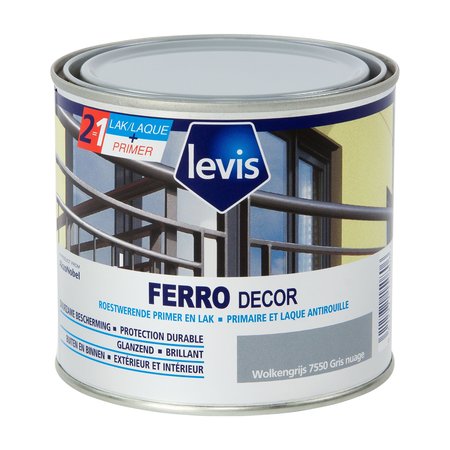 LEVIS FERRO DECOR 0,5L WOLKENGRIJS 7550