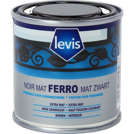 LEVIS FERRO 0,125L MAT ZWART 8900