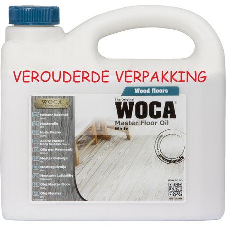 WOCA MASTER FLOOR OIL - VOC FREE - WIT (7%) - 2.5 LITER