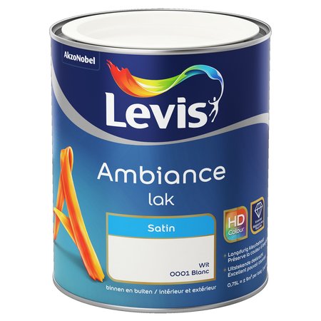 LEVIS AMBIANCE LAK SATIN 0,75L WIT 0001